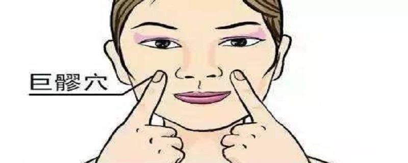 巨髎位置在哪里 巨髎的准确位置图片图