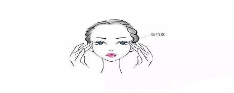 丝竹空位置图和按摩（按摩丝竹空有什么好）