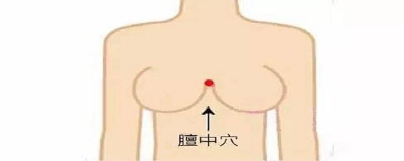 膻中的准确位置图（天突到膻中的准确位置图）