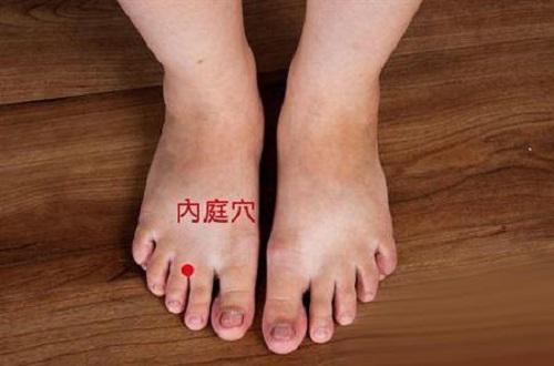 内庭准确位置图和作用(内庭准确位置图和作用的准确位置图片)