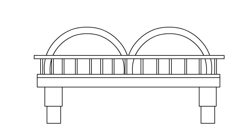 中山桥简笔画步骤  中山桥简笔画教程