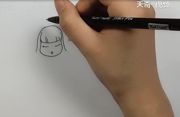 天使简笔画