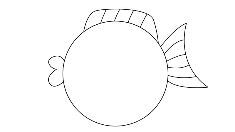 可爱鱼简笔画 可爱鱼的画法