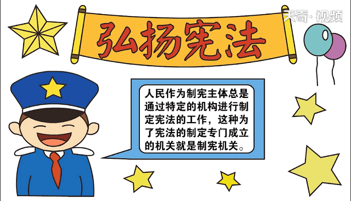 弘扬宪法手抄报 弘扬宪法画报