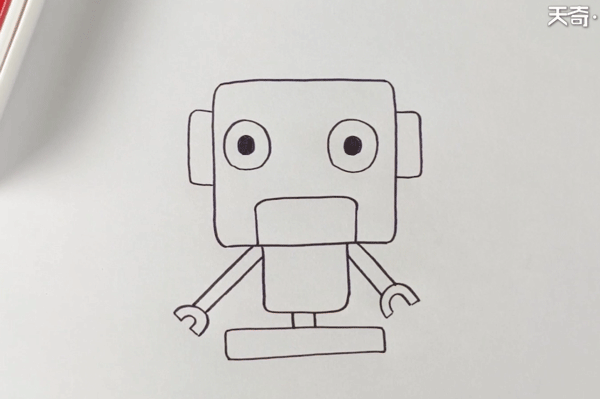 机器人简笔画