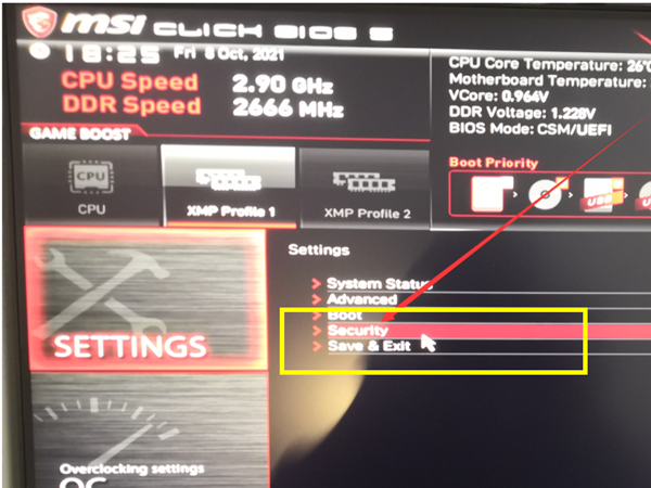 微星tpm2.0怎么开