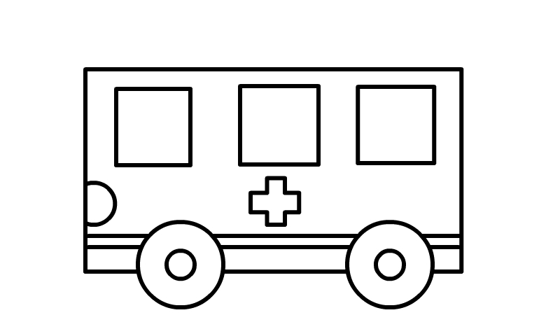 医院车简笔画 医院车简笔画画法