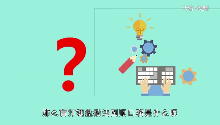 盲打键盘指法图顺口溜 盲打键盘指法图顺口溜