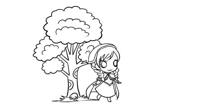 森林狂欢节简笔画画法  森林狂欢节简笔画步骤