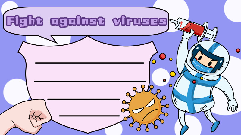 英语防疫情手抄报 英语防疫情手抄报画法