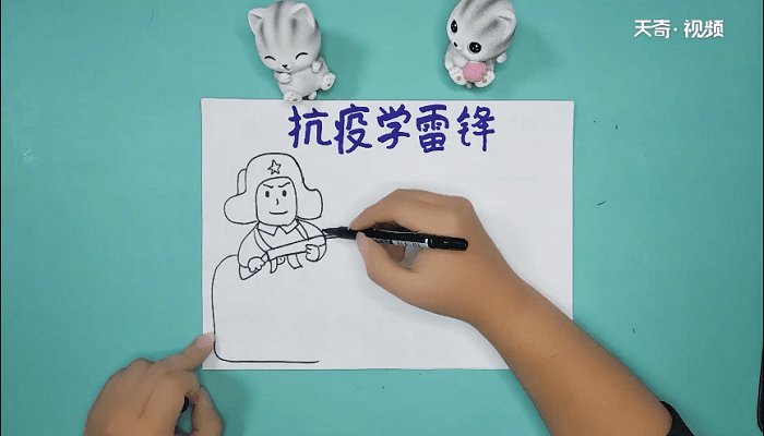 抗疫学雷锋手抄报 抗疫学雷锋画报