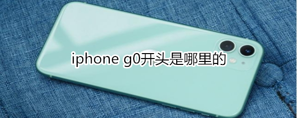 iphone g0开头是哪里的