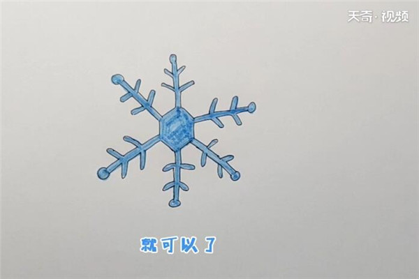 雪花简笔画