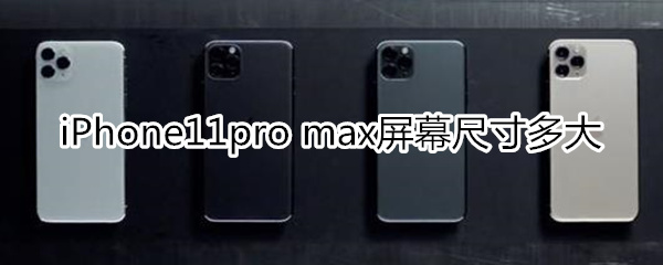 iPhone11pro max屏幕尺寸多大