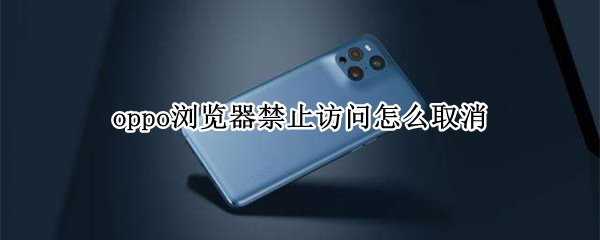 oppo浏览器禁止访问怎么取消