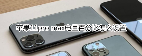 苹果11pro max电量百分比怎么设置