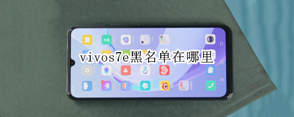 vivos7e黑名单在哪里