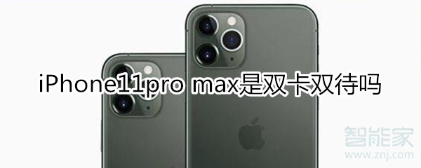 iPhone11pro max是双卡双待吗