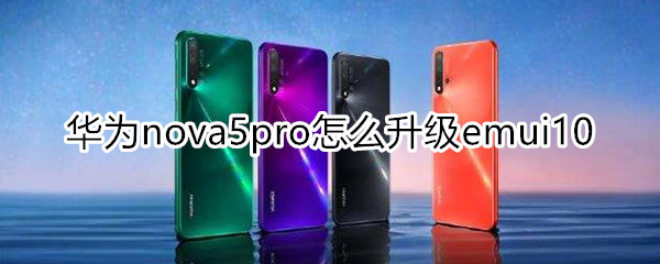 nova5pro怎么升级emui10