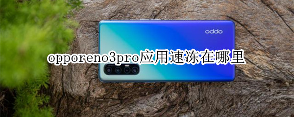 opporeno3pro应用速冻在哪里