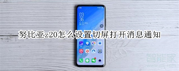 努比亚z20怎么设置切屏打开消息通知