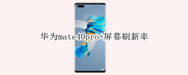 华为mate40pro+屏幕刷新率
