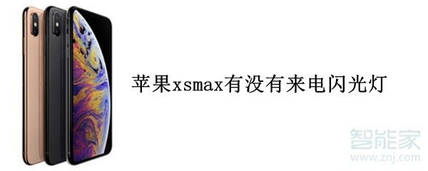 苹果xsmax有没有来电闪光灯