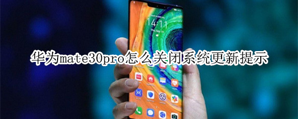 华为mate30pro怎么关闭系统更新提示