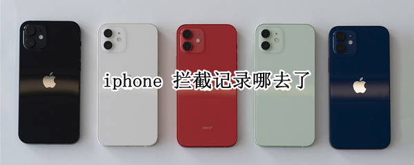 iphone 拦截记录哪去了