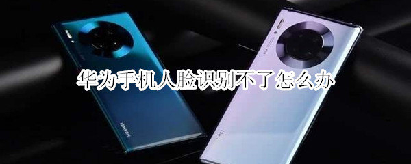华为手机人脸识别不了怎么办