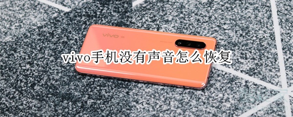 vivo手机没有声音怎么恢复