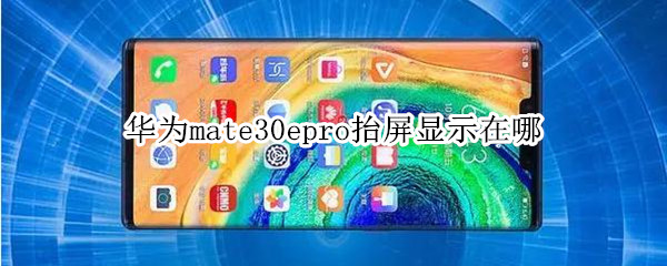 华为mate30epro抬屏显示在哪