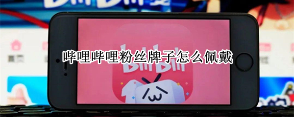 哔哩哔哩粉丝牌子怎么佩戴