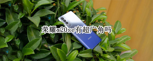 荣耀x20se有超广角吗