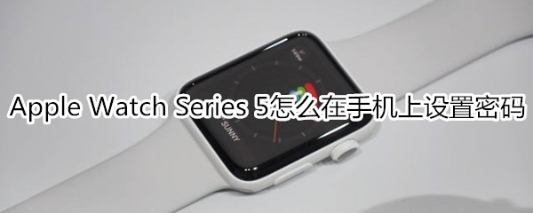 Apple Watch Series 5怎么在手机上设置密码