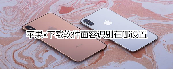 苹果x下载软件面容识别在哪设置