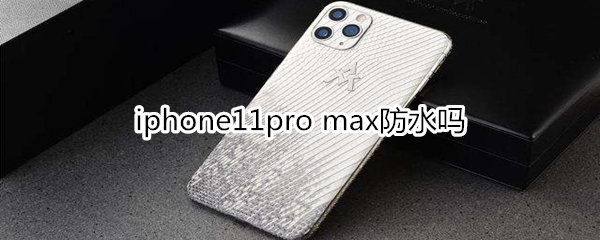 iphone11pro max防水吗