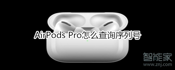 AirPods Pro怎么查询序列号