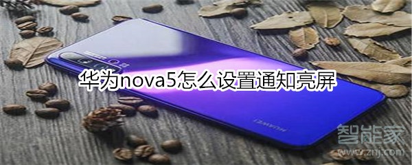 华为nova5怎么设置通知亮屏