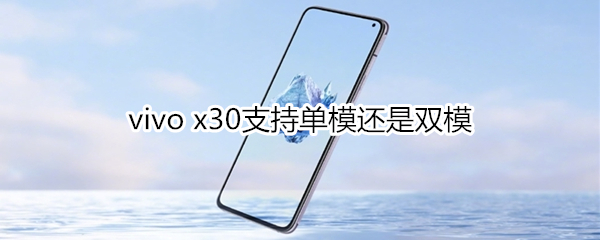 vivo x30支持单模还是双模