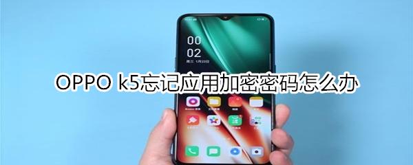 OPPO k5忘记应用加密密码怎么办