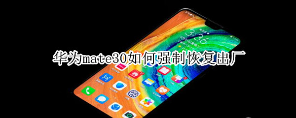 华为mate30如何强制恢复出厂