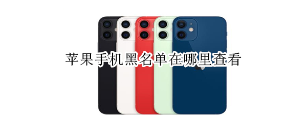 苹果手机黑名单在哪里查看