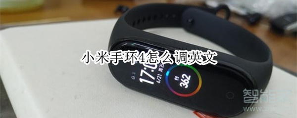 小米手环4怎么调英文