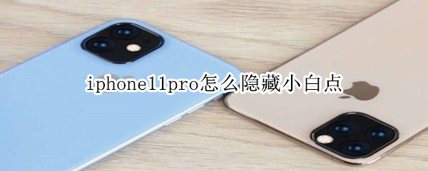 iphone11pro怎么隐藏小白点