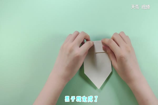 栗子的折法 栗子怎么折好看