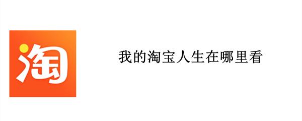 我的淘宝人生在哪里看