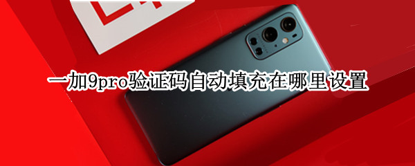 一加9pro验证码自动填充在哪里设置