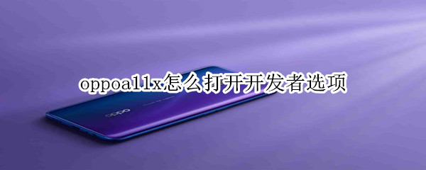 oppoa11x怎么打开开发者选项