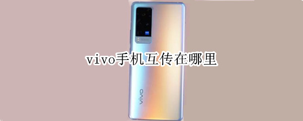 vivo手机互传在哪里